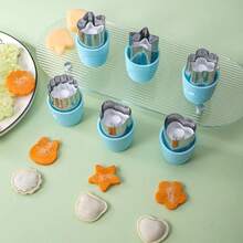 2-In-1 Stainless Steel Fruit Cutter Set, 7pcs - Fruit & Butterfly Shaped Cutters, Easy Operation, Edged, Suitable For Fun Kids Snacks, Creative Fruit Slicer Divider Mold Cutter, Kitchen Baking Tool Kit - View 9