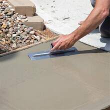 14 x 10 cm concrete finish trowel with soft grip handle - Ver 8