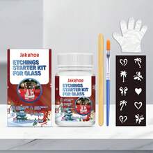 Frosted Glass Etching Set, Cups With Non-Fading Etched Patterns, Portable Artistic Frosted Glass Etching Design - 1set - View 11