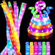 12pcs LED Glow Sticks, Random Color Mix, Large Glow Wands, Luminous, Create Fun Atmosphere, Suitable For Nightclub, Carnival, Concert, Wedding, Party Supplies, Party Favors - Multicolor - View 1