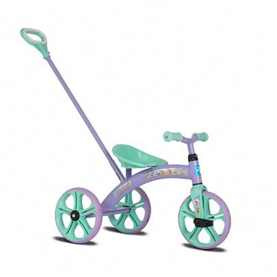 Triciclo Infantil 3 Rodas Baby Dog Lilás e Verde Verden Bikes