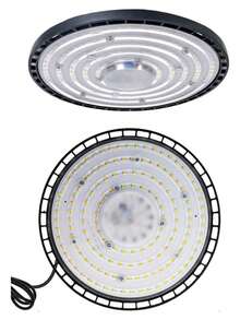 Luz de techo LED alta de 200 W, temperatura de color de luz diurna de 6500 K, luz de taller LED, 85-265 V, adecuada para almacenes, graneros, talleres, garajes y estadios. - Tipo de Enchufe A USA (110-127V) - Ver 8