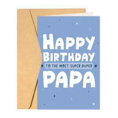 1pc Happy Birthday Card For Dad - A Special Occasion Birthday Card For Father Or Grandfather, Perfect For Family And Friends