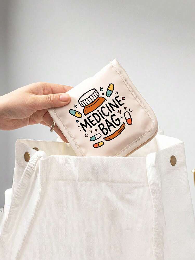 彩色卡通药丸图案“药袋”——便携式药袋，多功能旅行药品收纳包。轻巧设计，轻松放入包包/钱包。可用作药袋、药盒和旅行药袋。适合旅行、上班族、学生和家庭使用。是日常使用、旅行、办公和户外活动的理想之选。 - 彩色 - 查看 8