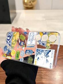 1个几何拼图软壳保护套，兼容华为荣耀、Galaxy A04e/12/A13/A14/A34/A50/A52/A53/A54/S21/S22/S23/S24/S25/S25Ultra/S25FE/S26/S26 Plus/S26 Ultra/S26 Edge、6A/7A/8A、12T/13T/15T/15T Pro，国际版，非国内版 - 無色 - 查看 4