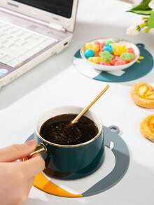 1pc Cartoon Cute Silicone Heat Resistant Placemat, Coaster, Pot Holder For Dining Table - View 1