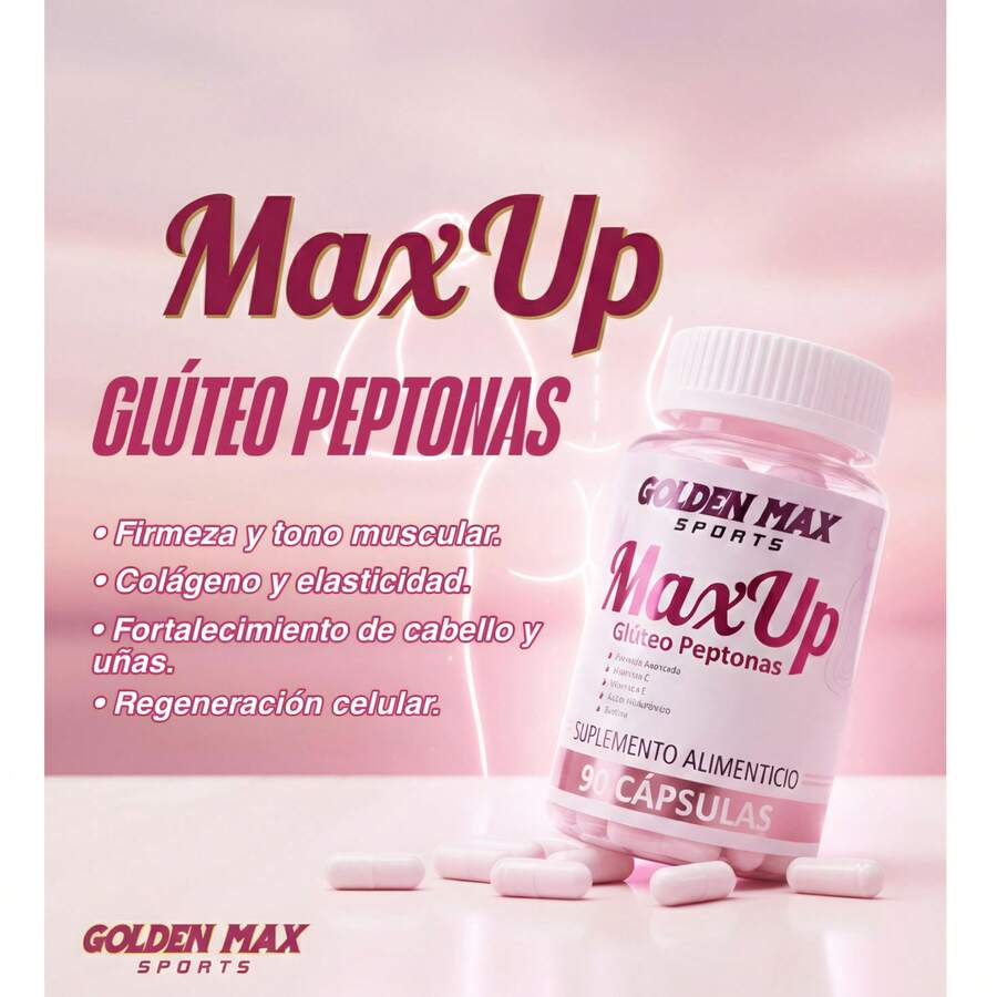 OPTIMUM NUTRITION MaxUp Glúteo Peptonas - Golden Max Sports (90 Cápsulas) - 90 unidades - Ver 1