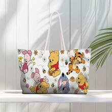 16*12inch Large Capacity Women's Handbag/Beach Bag, Printed With A Cute Winnie The Pooh Pattern, 1 Pc - Winnie the Pooh - Xem 5