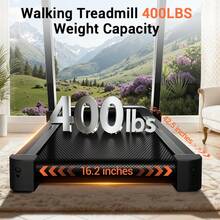 UMAY 18% Auto-Incline Treadmill, Foldable Home Treadmill With 3-Level Adjustable Height And Quiet 3.5 HP Motor, Max. 400LBS - US B Type Plug(110-127V) - View 7