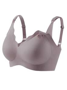 2 Pcs Pregnant And Postpartum Nursing Bra For Women, Lifting Without Steel Ring, Anti Sagging Front Opening Bra - Multicolor - View 8