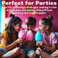 M4Y Premium Candy Floss Maker Cotton Candy Sweet Machine, Funfair Style Machine For Parties, Kids, Home, Includes Measuring Spoon And Candy Floss Sticks - View 7