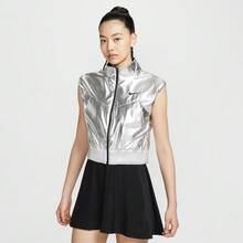 Nike 女士 AS W NCKT SLAM VEST USO 拉链运动T恤 IH1703-095 - 銀色 - 查看 1