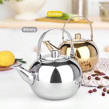 1 ấm trà bằng thép không gỉ thanh lịch, được thiết kế đặc biệt để pha trà. Thích hợp cho khách sạn, nhà hàng, quán cà phê và quán ăn nhanh. Cũng có thể dùng như ấm đun nước. - Nhiều màu - Xem 1