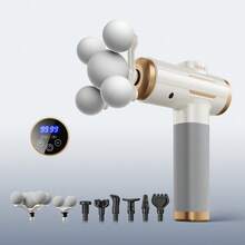 Benbo 10 Massage Heads Attachments, Meet Different Body Part Massage Needs. Compatible With Massage Guns, Plug And Play, Easy To Replace. Suitable For Office, Home, Gym, Christmas, New Year, Thanksgiving And Other Occasions. - Multicolor - View 10