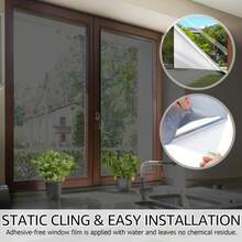 1 Roll - Silver One-Way Privacy Film, Anti-UV Thin Glass Sticker, Anti-Glare Office Glass Film, Daytime Privacy, Non-Peeping At Night, Self-Adhesive PET Material, Strong Adhesiveness And Won't Fall Off - Black and Silver - View 6