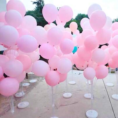 1 Set de 70/100/160cm Kit de Arco de Globos, Incluye Soporte de Globos de Mesa con Base Autoadhesiva, Soporte de Columna de Globos, Accesorios de Globos, Adecuado para Boda, Decoración de Cumpleaños, Fiesta de Cumpleaños, Aniversario (Globos no incluidos)