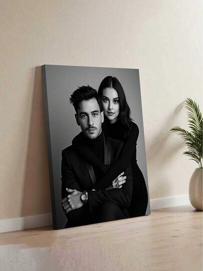 Arte de pared en lienzo personalizado, póster sin marco, pintura en lienzo enmarcada acogedora para interiores, adecuada para decoración de Año Nuevo, regalo del Día de San Valentín, recuerdo de boda, regalo del Día de la Madre/Padre, regalo conmemorativo personalizado, aplicable para el Día de San Valentín, boda, Día de la Madre, Día del Padre, Año Nuevo, decoración de habitación, personalizable, decoración de dormitorio