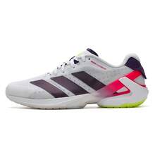 Adidas Adizero Counterblast M 羽毛球鞋，比赛及训练运动鞋，运动及休闲鞋 JH5156 - 白/紫/亮檸檬黃 - 查看 4