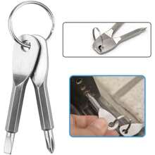 2pcs/3pcs Key Chain Screwdriver Set, Fashionable Key Chain With Screwdriver Combination - Multifunctional Outdoor Tool, Ideal Gift Choice, Daily Carry Tool, Stylish Design, Compact Tool, Pocket Tool, Suitable For DIY Enthusiasts For Various Maintenance Or Disassembly Tasks - Screwdriver - View 5