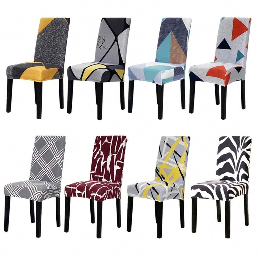 Fundas para sillas para comedor, funda de asiento antipolvo lavableíble de LICRA elástica, fundas para sillas multicolores de 1 pieza VIHC - Color 13 - Ver 1