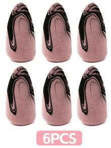 2/6/8/10/20pcs Rocket Shaped Makeup Sponges, Black & Pink, Latex-Free, Hydrophilic Polyurethane For Foundation, BB Cream, Concealer - Multicolor - View 15