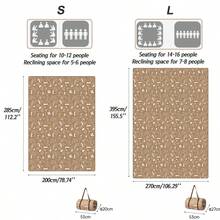 Naturehike 1pc Large Washable Double-Sided Waterproof Picnic Mat - Multicolor - View 8