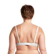 Women's Plus Size Perfect Shape Add 1 Cup Push Up Underwire Bras - Cream Print,Cream(2 Pack) - View 5