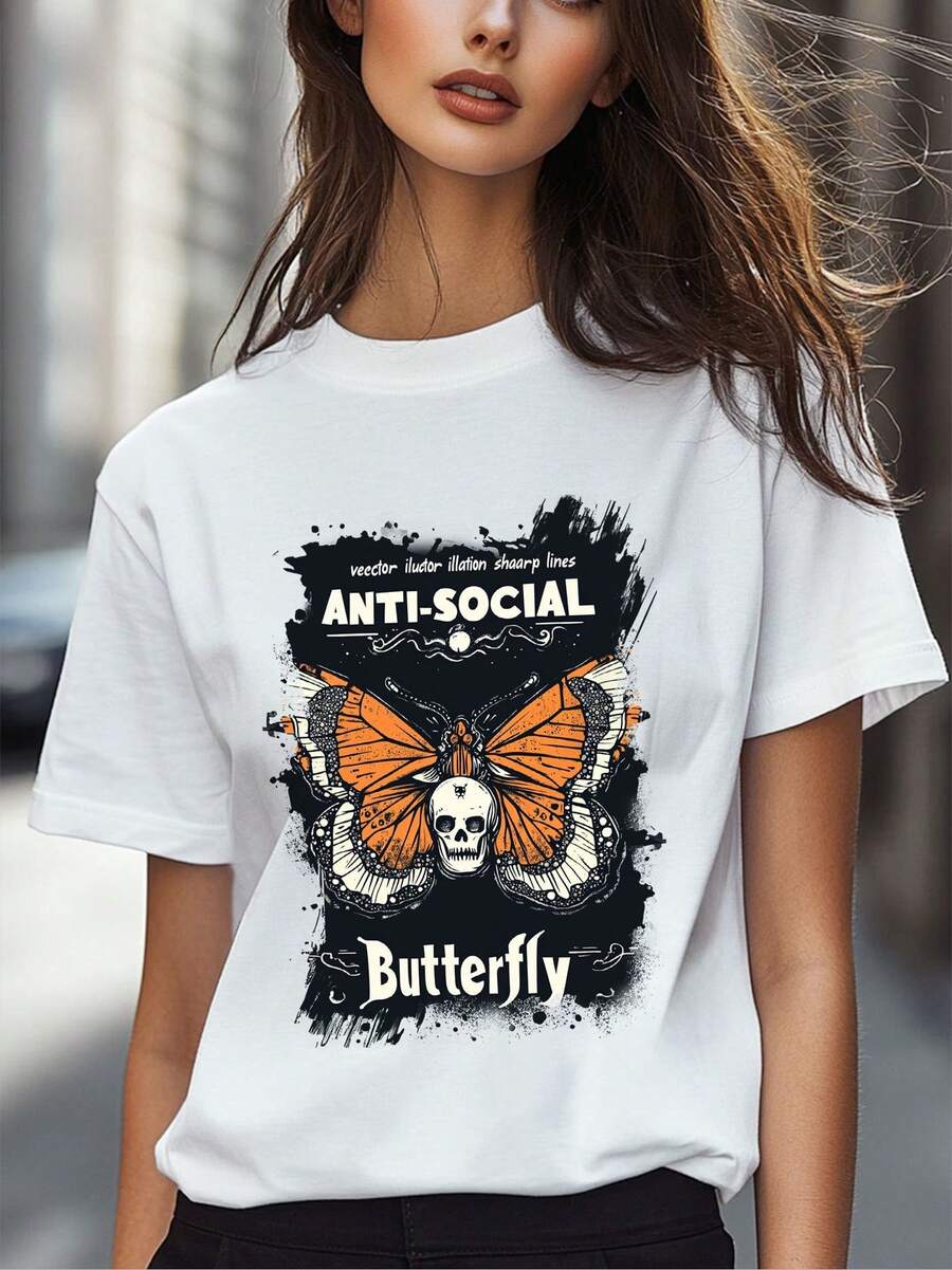 Camisetas de algodón 100% 180G para mujeres con diseño liso de Argentina y estampados de guanacos y estancias para viajar a Argentina - [Blanco] - Ver 1