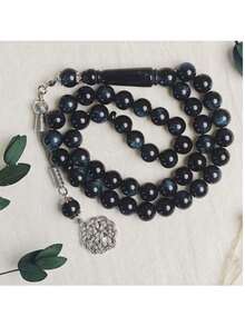 33pcs 10mm Watermelon Turquoise Beads Bracelet, Muslim Prayer Beads - Multicolor - View 5