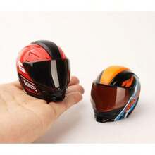Transformable Helmet Action Figure, Miniature Collectible Model, Alloy Motorcycle Helmet Decor, Holiday/Birthday Gift For Friends, Clients - Multicolor - View 5