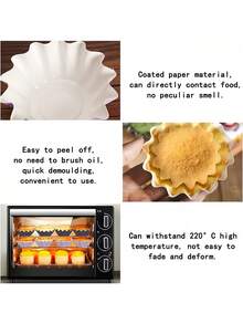50个烘焙纸杯，带扇形边缘的纸杯蛋糕衬垫，玛芬纸杯，防油纸杯，适用于婚礼、生日、节日、派对、家庭烘焙 - 彩色 - 查看 5