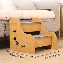 Pet Stairs, Small Dog Stairs, Dog Stairs, Dog Steps, Small Dog Bed Stairs, Puppy Climbing Ladder, Slip-Resistant Ramp Stairs For Elderly Dogs - Multicolor - View 11