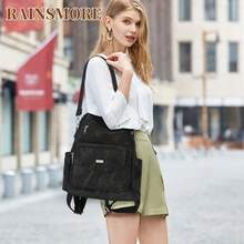 NEWHEY Fashion Small Backpack Anti-Theft Leather Backpack Unisex For Men And Women 13.3-Inch Laptop Backpack Waterproof Casual Travel Convertible Shoulder Bag Black/Brown - Multicolor - View 4