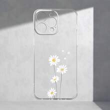 1个极简清新雏菊透明软手机壳 - 無色 - 查看 1