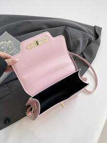 Fashionable Handbag For Women, New Minimalist Casual High-Quality Shoulder Bag, Versatile Chic Small Square Bag - Pink - View 12