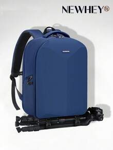 NEWHEY Mochila para cámara con carcasa rígida para DSLR/SLR, impermeable, con compartimento para portátil de 15.6 pulgadas, estuche profesional para cámara con funda contra la lluvia, mochila para fotografía con estuche para lente de cámara - Multicolor - Ver 12