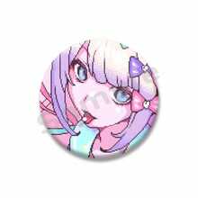 Cool Pink Needy Girl Pin de solapa Kangel Ame Chan insignia de dibujos animados hojalata broche redondo sombrero mochila accesorios regalos para fanáticos del juego T7EN - estilo-21 - Ver 10