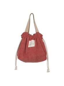 Cord-Leinwand Lunch Tasche, Kordelzug Picknick Tuch, kleine Handtasche, Lunchbox, Lebensmittel Aufbewahrungstasche - Verschiedenfarbig - Übersicht 14