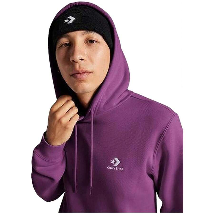 Converse Men Sports Sweatshirts - Purple - View 1
