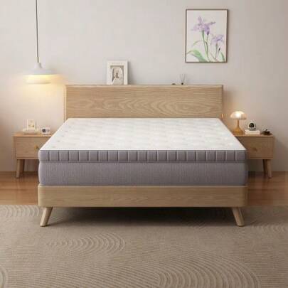 Mattress 160x200 H3 Height 25cm With Comfort Foam, Ergonomic 7-Zone Pocket Spring Mattress, Spring Mattress For Adults With OEKO-TEX Certificate