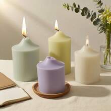 4pcs/Set Cone Shaped Candle Molds, Embossed Candle Decor Conical Silicone Molds, Candle Making Supplies, DIY Craft Hobby, Home Decor, Silicone Material, Suitable For Various Holiday Gifts, Party Decorations - 4pcs - View 9