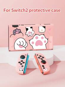 1 buah Casing Pelindung/Tempat Kartu Game/Dock/Penutup Debu dengan Desain Cakar Kucing Lucu untuk Switch2 (2025)/Switch/Switch OLED/Switch Lite, Kompatibel dengan Grip Joycon Kiri & Kanan yang Dapat Dilepas, Hadiah Terbaik untuk Gamer Switch - MultiWarna - View 12