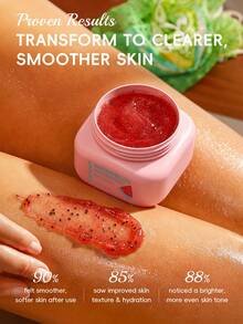 1pc QUIYUM Watermelon Niacinamide Body Scrub, 200g Pore Cleansing Exfoliating Scrub, Suitable For All Skin Types Women, Moms, Wives, Sisters, Teens, Girlfriends - Watermelon - View 5
