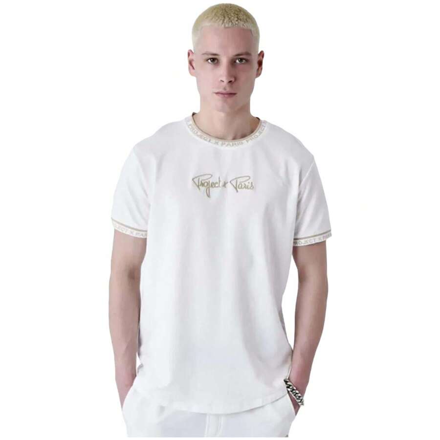 Men Sports Tees & Tanks - Beige - View 1