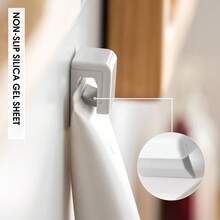 5/10/15pcs Toothpaste Holder No Punch Facial Wash Holder Bathroom Multifunctional Toothpaste Holder Wall Hanging Toothpaste Holder Rack Inner Buckle Design Non-Slip Plastic Clips Bathroom Facial Cleanser Creams Organizer Rack - White - View 7