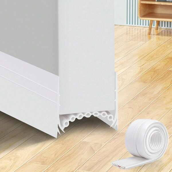 Silicone Window Draft Excluder Tape For Soundproof Door Seal Strip - 6M/20Ft Draught Excluder For Doors, Upgraded Window Seal Strip Self Adhesive Door Insulation By YOUSHARES (White)