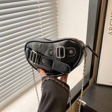 Love-Shaped Small Square Bag - Exquisite Crossbody Bag. 2026 New Model - Luxury And Modern Style Women's Bag. - Black - View 13