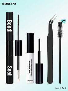 Beginner-Friendly DIY Lash Extension Kit, Lash Bond & Seal Glue, Spiky Fairy Individual Cluster Lashes, Reusable Eyelashes - Multicolor - View 21