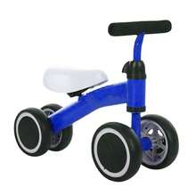 Bicicleta de equilibrio  para bebés de 1 año, regalos para niñas, bicicleta de equilibrio para niños de 10 a 36 meses, sin pedales, 4 ruedas silenciosas y asiento suave, juguetes de - Multicolor - Ver 12
