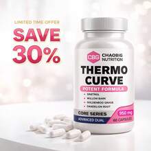 Women's Thermogenic Curve Vitamins And Supplements Women'S Fitness Supplement | Friendly Dietary Supplement For, Digestive Support & Immune Health | Advanced Blend Formula With Guarana, Ginger, Willow, Dandelion | 60 Capsules | Gift For You - NEW THERMO CURVE - 查看 10